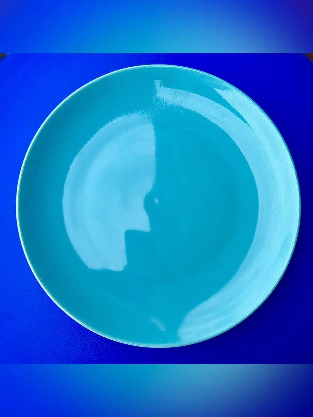 Vtg Discontinued IKEA FARGRIK Turquoise Dinner Plate